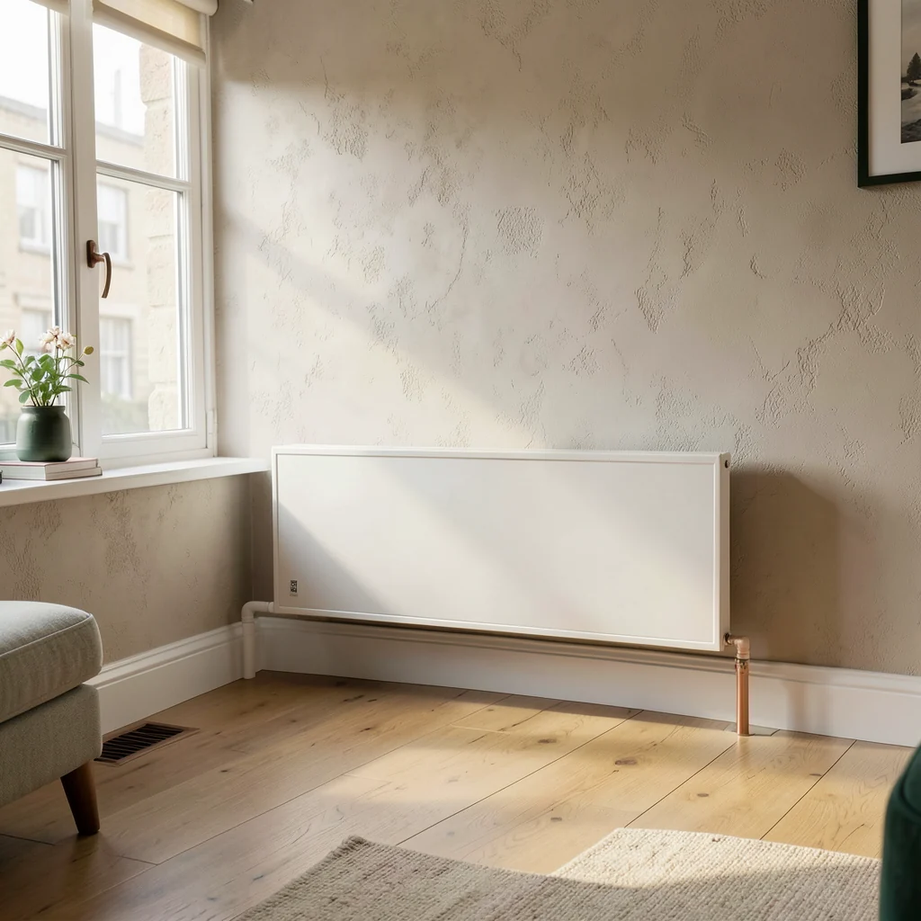Warm daylight across domestic heating and a comfortable living space
